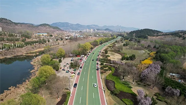 春日畅游雪野环湖路，尽览山湖好风景